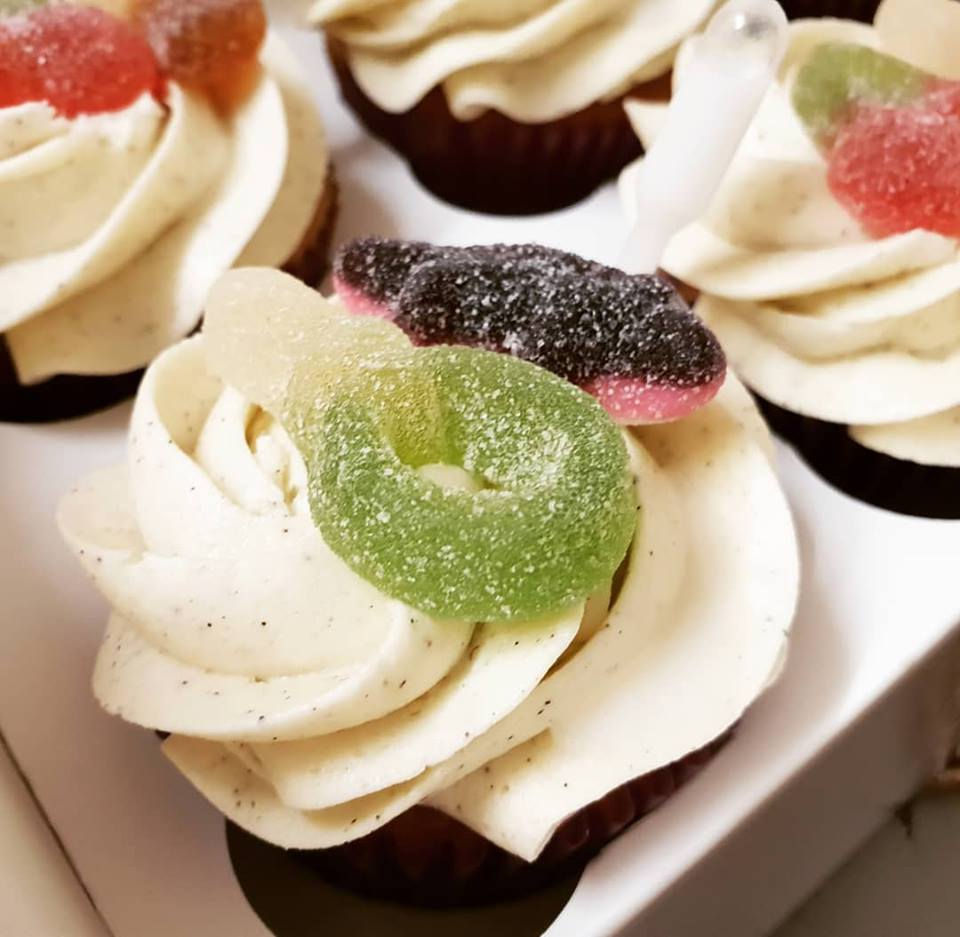 Pina colda haribo cupcakes 4