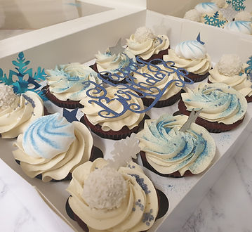 Winter Wonderland Themed Cupcakes for Ma