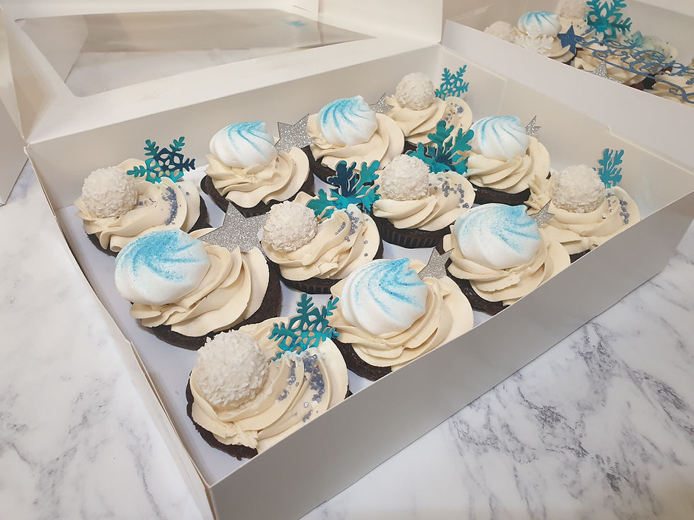 Winter Wonderland Themed Cupcakes for Ma