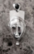 Onyx Silver Head Dress