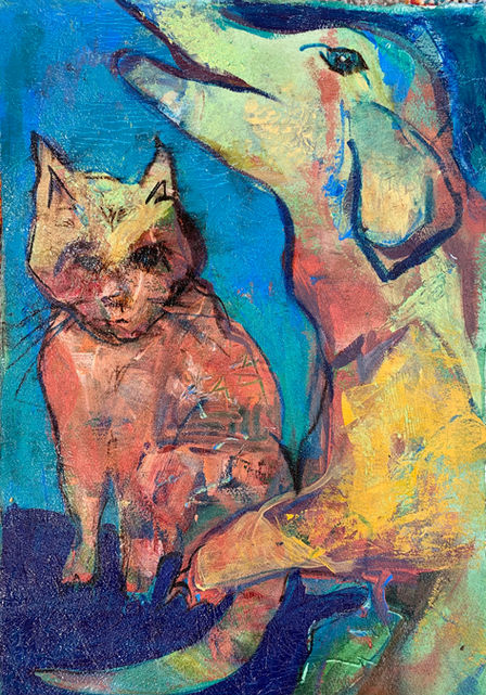 Yellow Dog Orange Cat