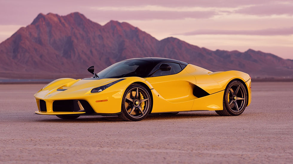 Yellow Ferrari LaFerrari
