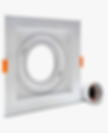 Miniatura: Spot Recuado Direcionavel Quadrado Base MR16 Branco c/fundo preto