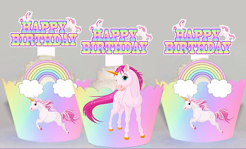 rainbow unicorn toppers headsandtales