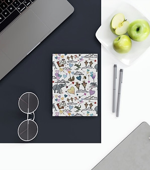 journal-notebookvalentines-day-elephant-balloons-sloth-silly-lined-blank-sketchbook-writer