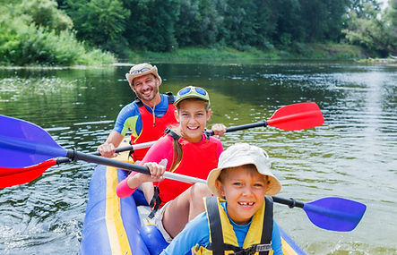 happy family rafting