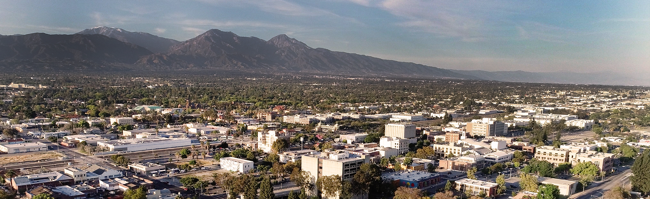 city of Pomona panoramic shot