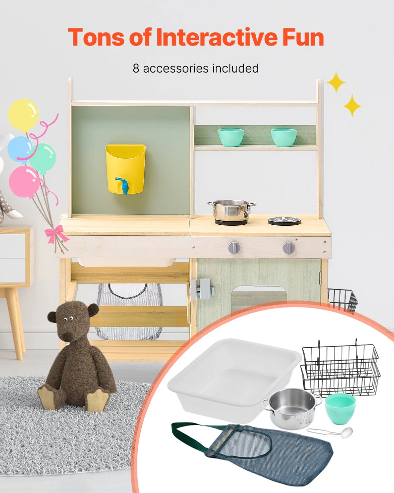 Minijatura: Drveni set za igru ​​od blatne kuhinje