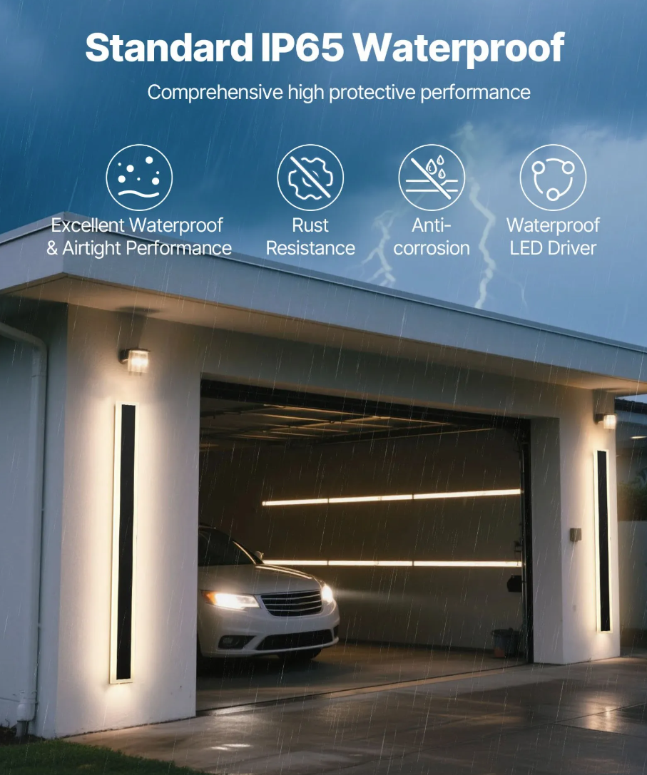 Minijatura: Paket od 2 vanjske zidne svjetiljke s mogućnošću prigušivanja - 1,2 m