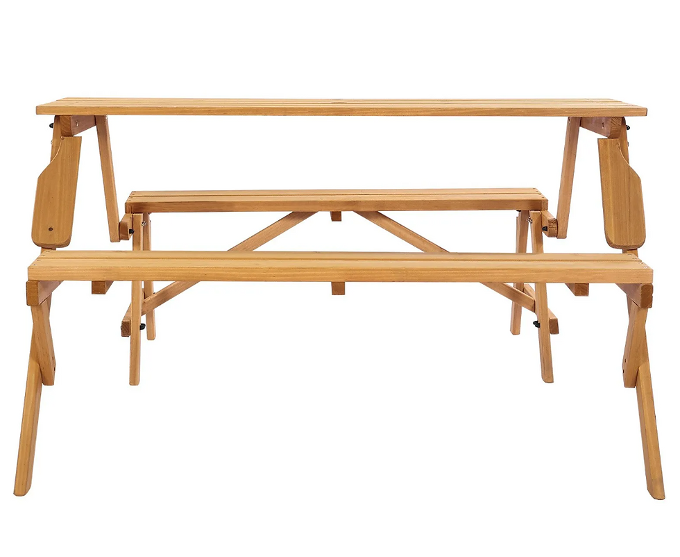 Minijatura: 2-u-1 transformirajući zamjenjivi stol za piknik