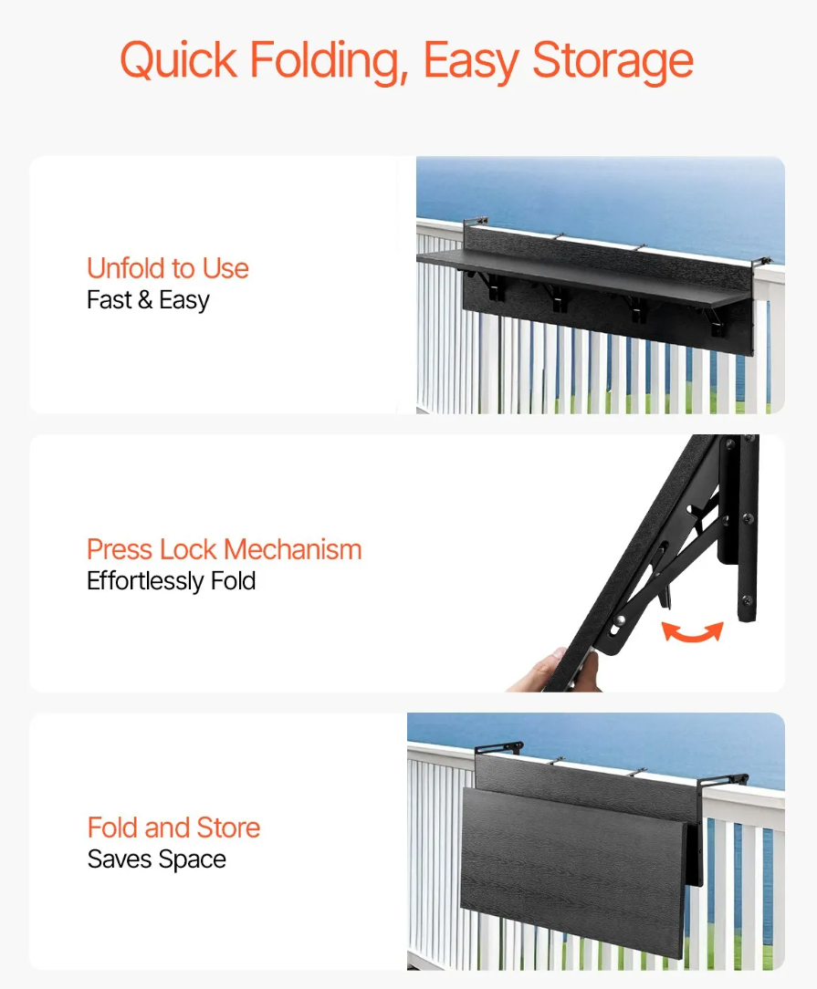 Minijatura: Sklopivi stol za balkonsku ogradu