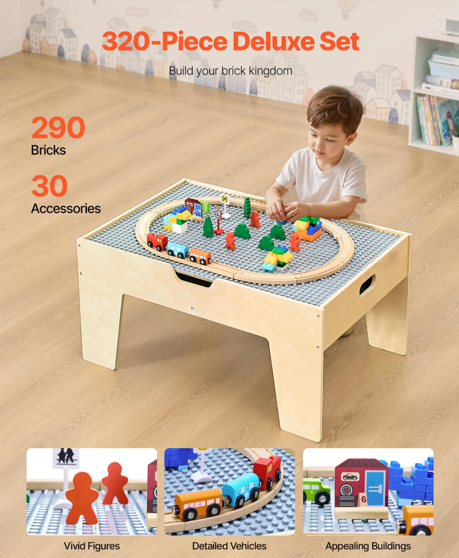 Minijatura: Stol za aktivnosti 320 dijelova - 81,3x54,3x39,4cm