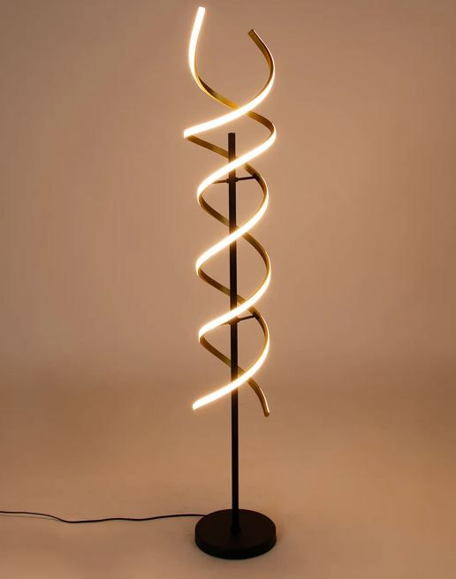 Minijatura: Prigušiva LED podna lampa - zlatna