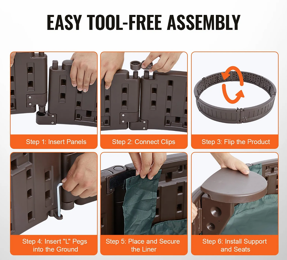 Minijatura: Okrugli pješčanik s 3 sjedala