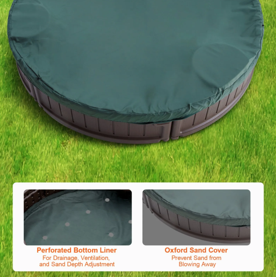 Minijatura: Ovalni pješčanik s 4 sjedala