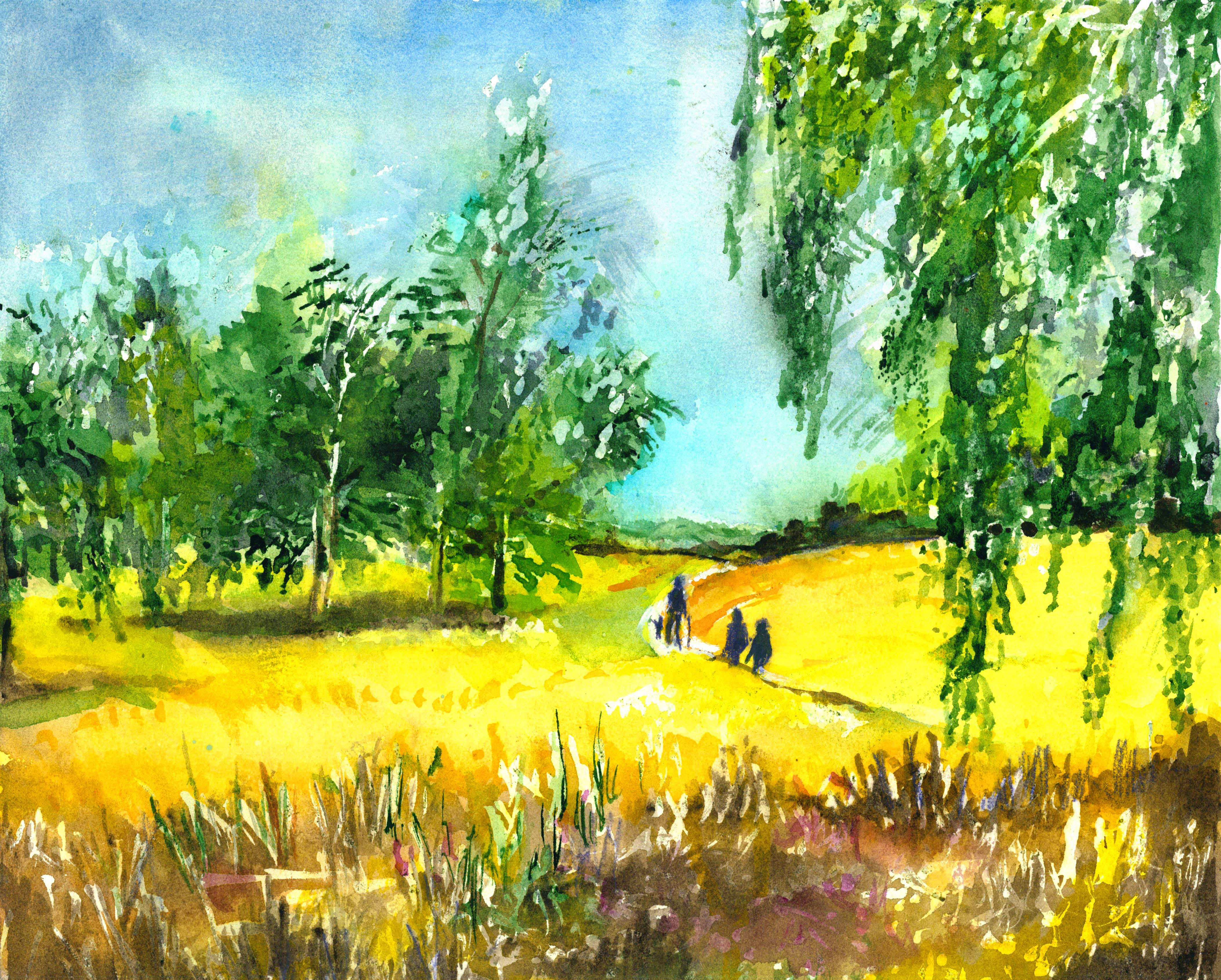 Summer in Greenwich Park by Edythe Peters