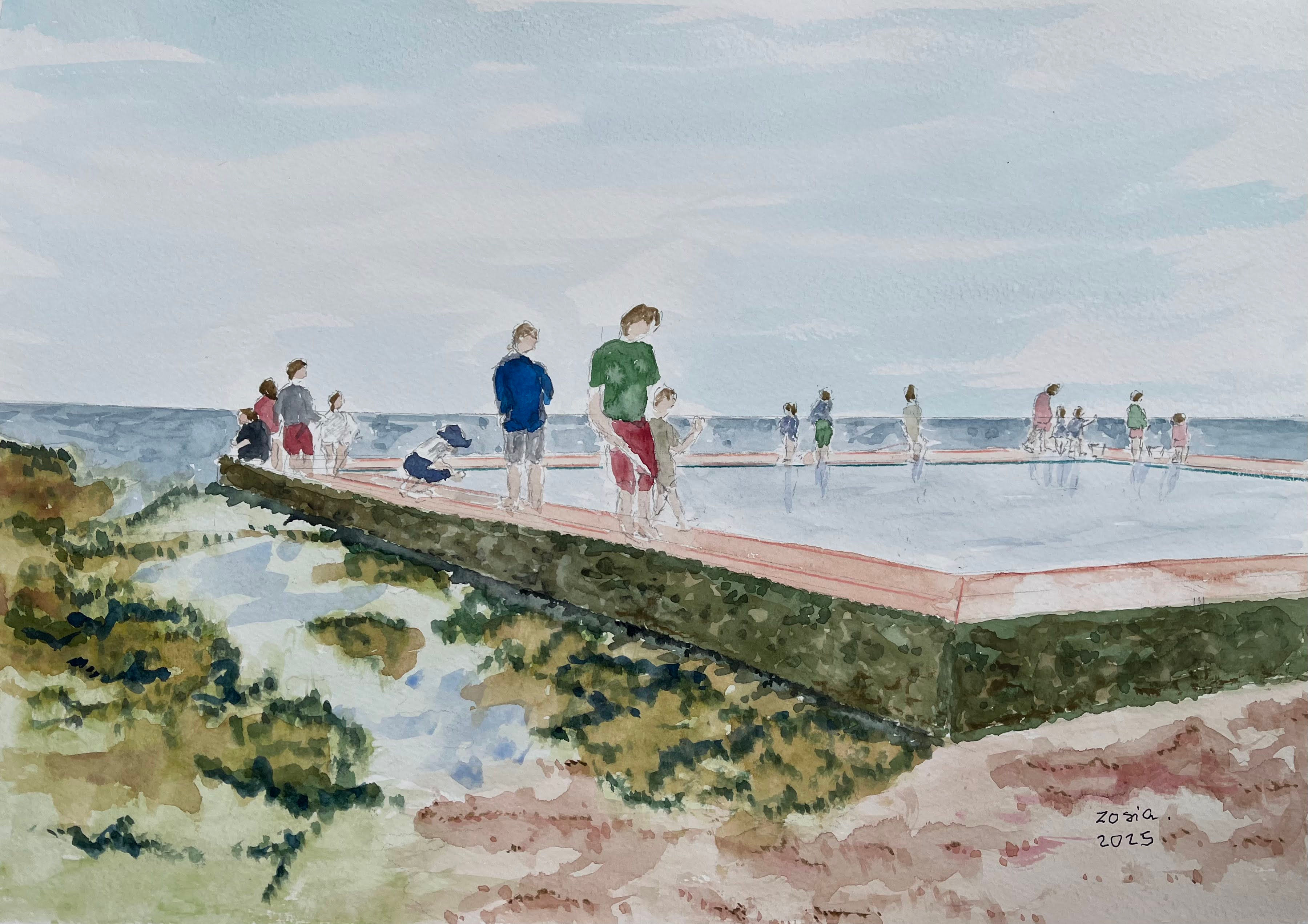 Sea Pool at Broadstairs by Zosia Mellor