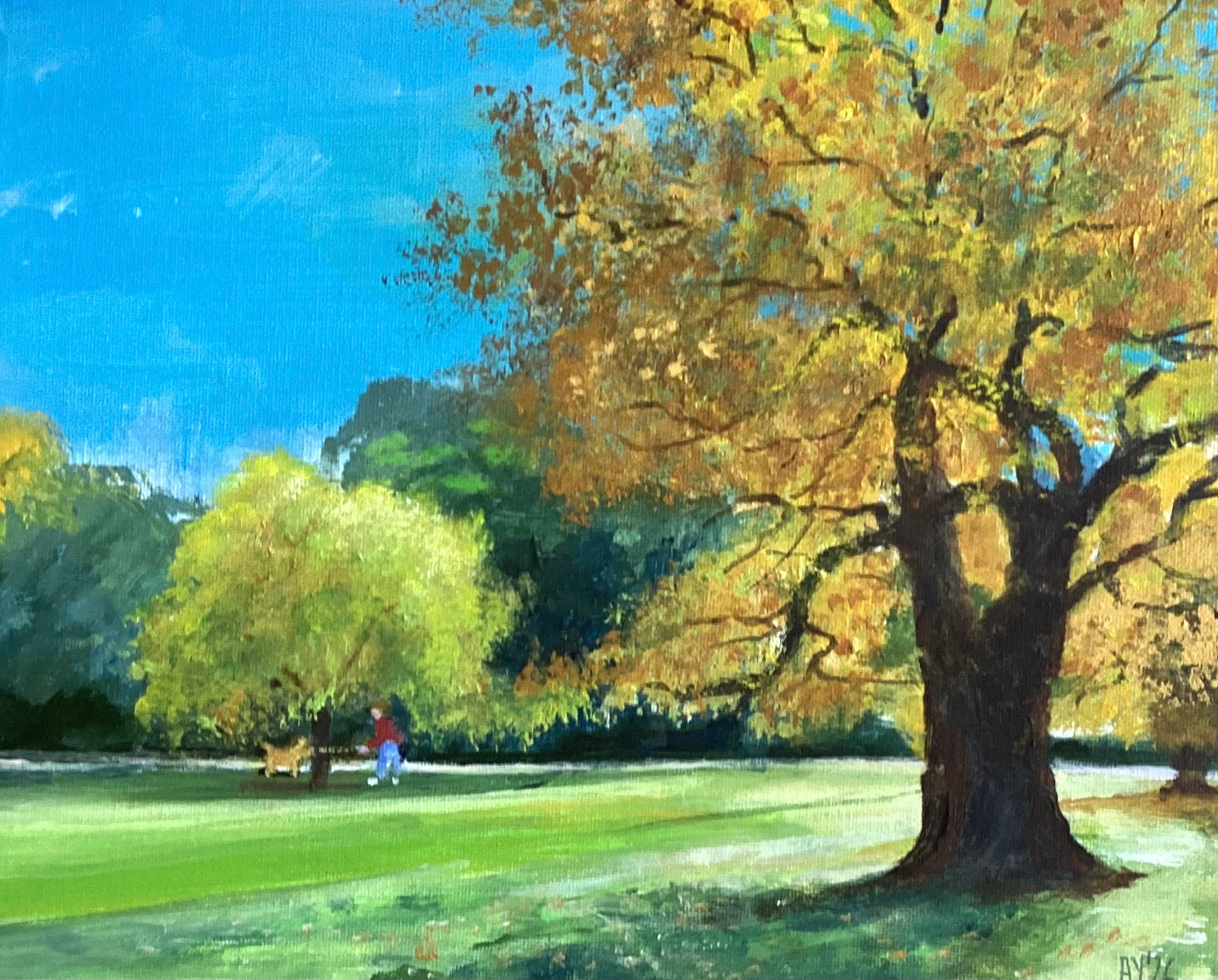 Greenwich Park in Autumn by Anthony Young
