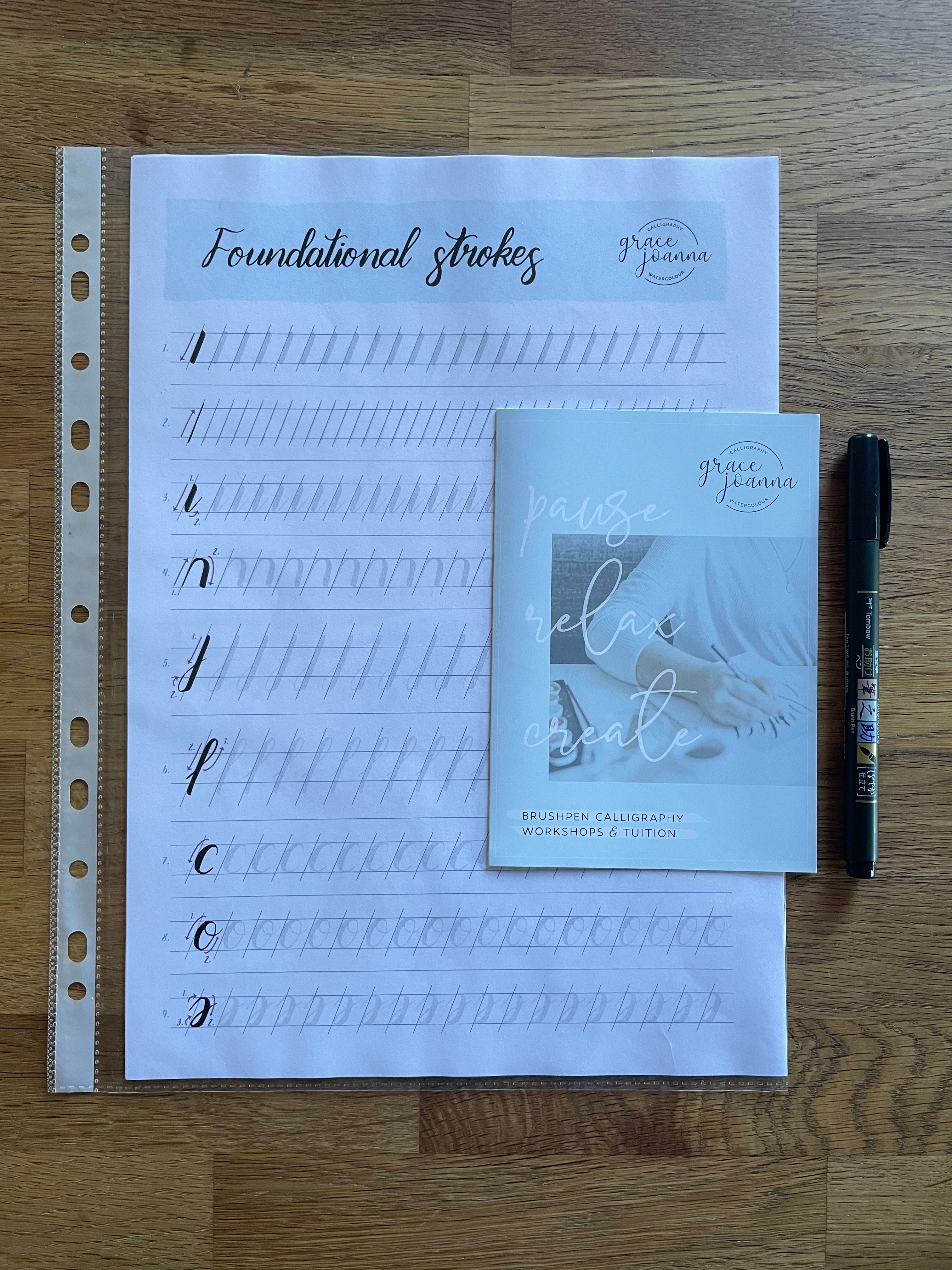 Calligraphy Starter Kit (Physical Product + Video Content)