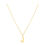 Thumbnail: front of atolea GOLD INITIAL NECKLACE, PERSONALIZED, WATERPROOF