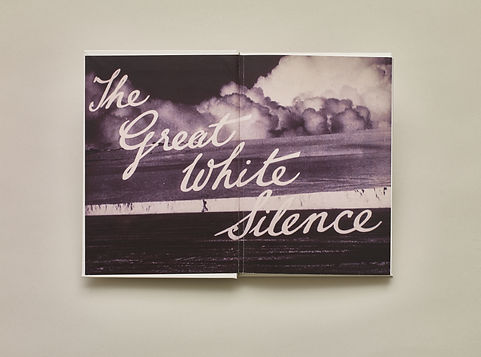 The Great White Silence, Herbert Ponting's cinematography from Scott's expedition (1910) – Publication design, typesetting and print-production management by Emily Benton Book Design. Terra Nova expedition (1910).