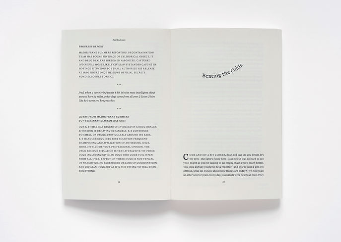 Neil Rackham, Elliptical Billiard Balls, Eccentric Short Stories – Bespoke publication design and typesetting services by Emily Benton Book Design 