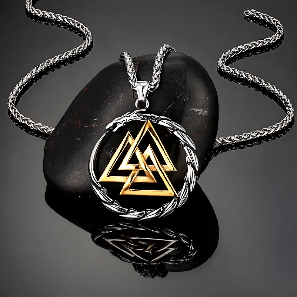 Thumbnail: Vikings Dragon Stainless Steel Necklace