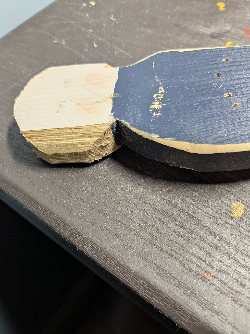 I'm going the want the head to be less circular and more oval, so I'm taking that down too.