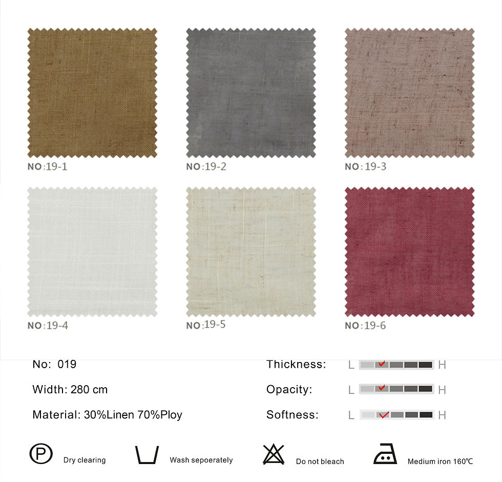 Thumbnail: Sheer Curtains (No.019) MADE TO ORDER