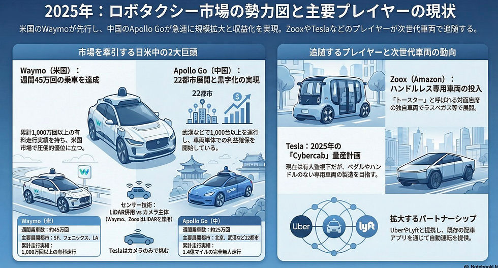 2025年、ロボタクシーは「実験」から「日常」へ。米中トップ企業が繰り広げる覇権争いの最前線