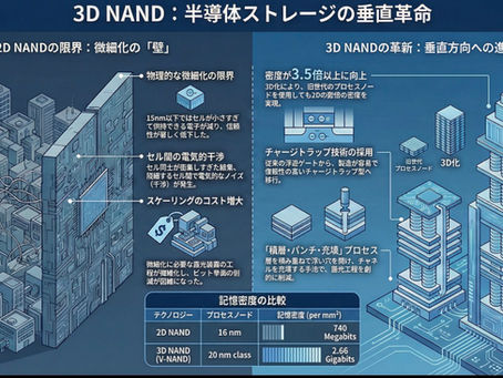 限界を超えた半導体の進化:なぜ日本の発明「3D NAND」が世界のデータ社会を支える柱となったのか