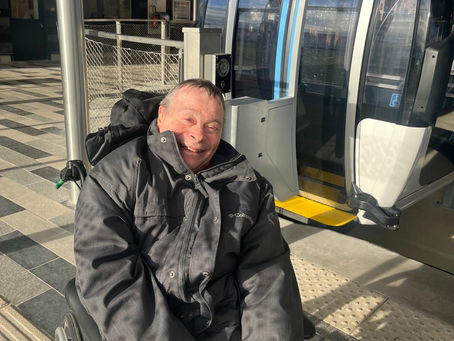 Un petit tour en téléphérique pour Christian 😊