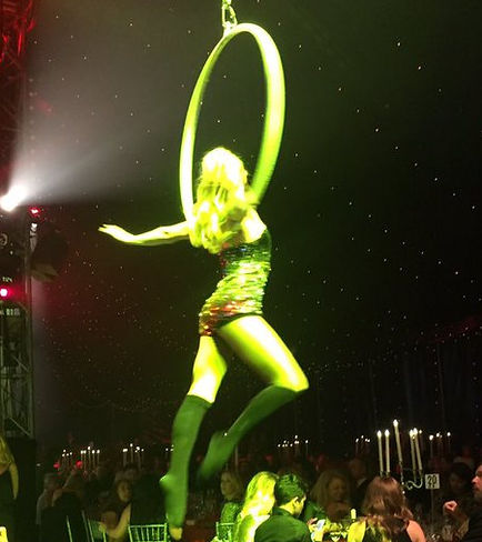 1960s aerial hoop act sixties