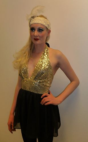 Gold and Black Flapper Costume