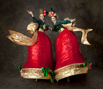 Christmas Belles Stilt Walkers