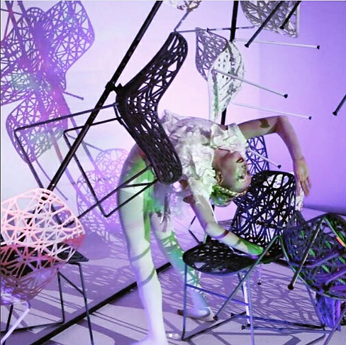 Katie Hardwick white circus costume