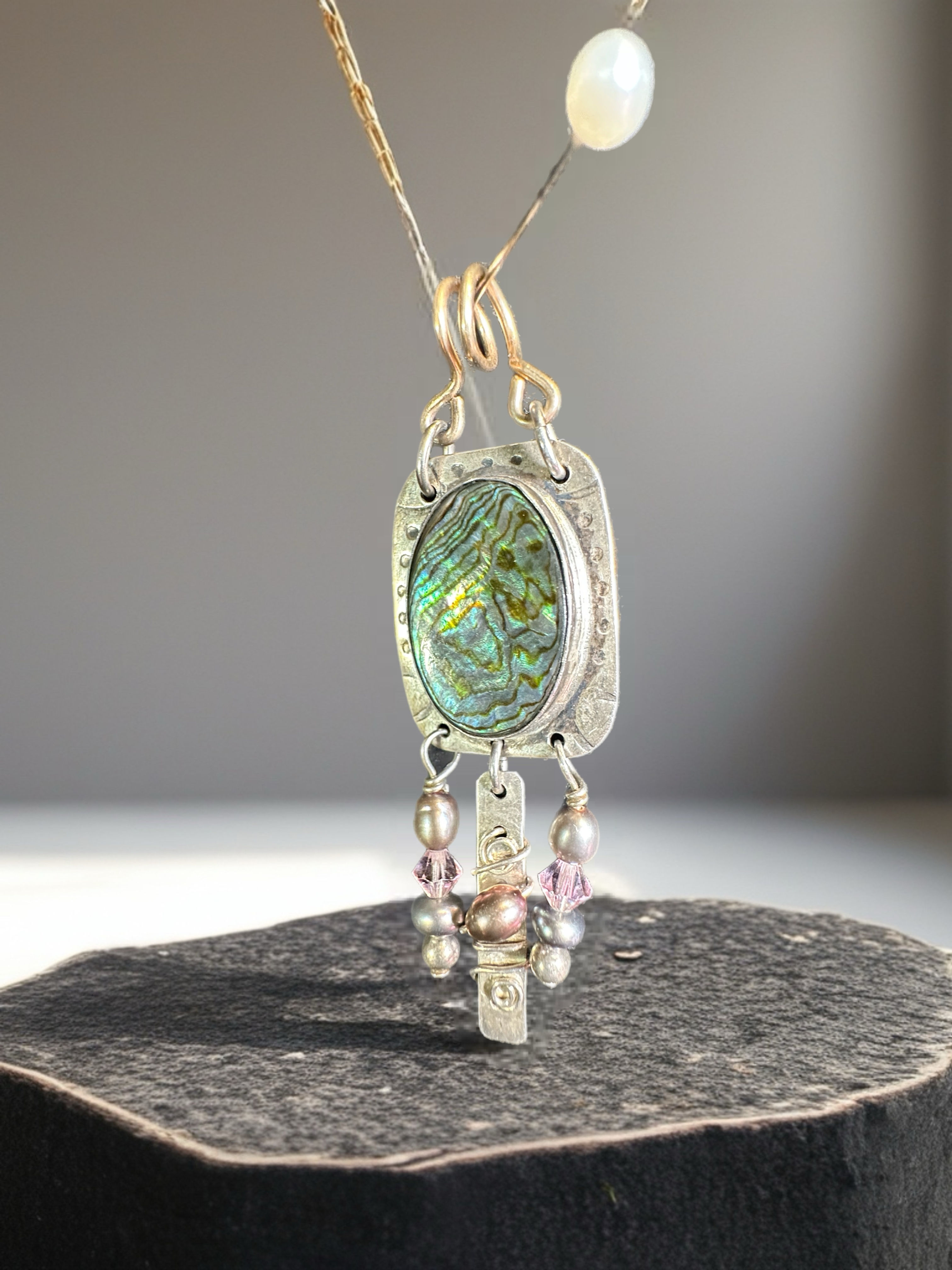 Sterling Silver Abalone Pendant