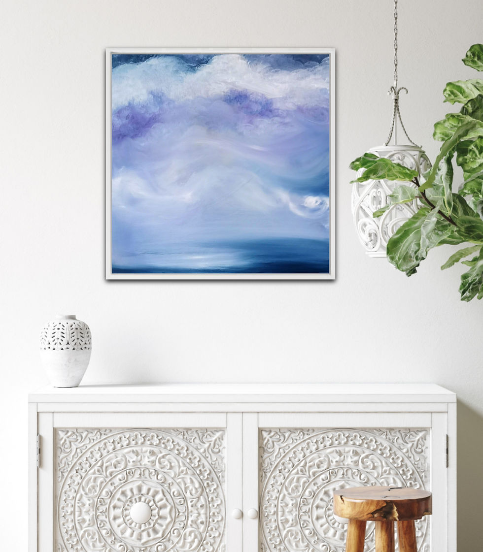 Thumbnail: "Bluest sea" (framed)