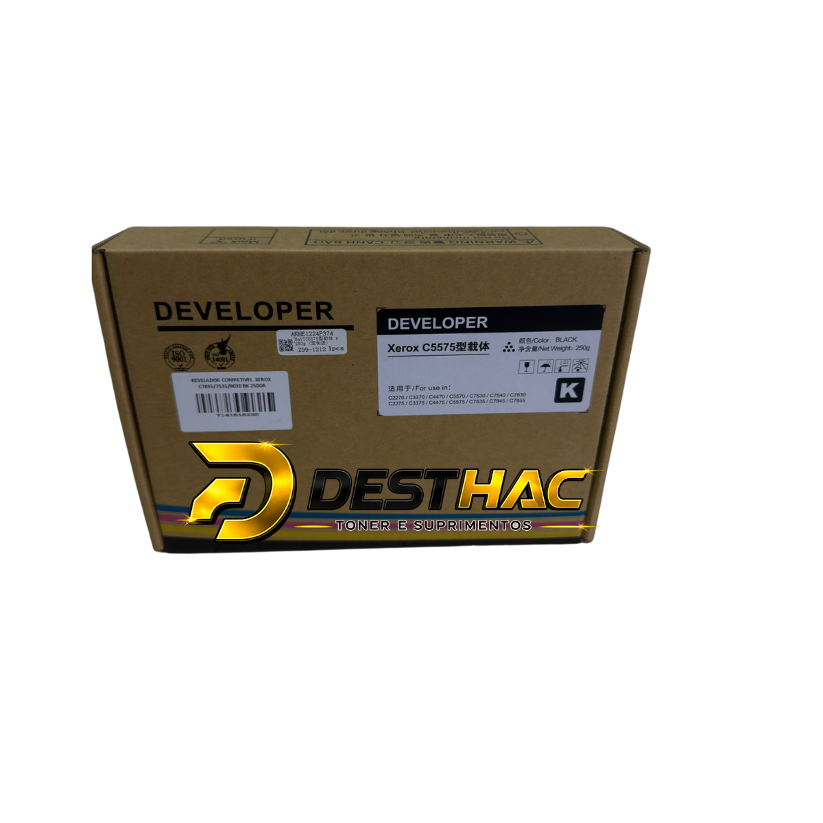 REVELADOR COMPATIVEL PARA XEROX C7835/7535/8030 PRETO 250GR