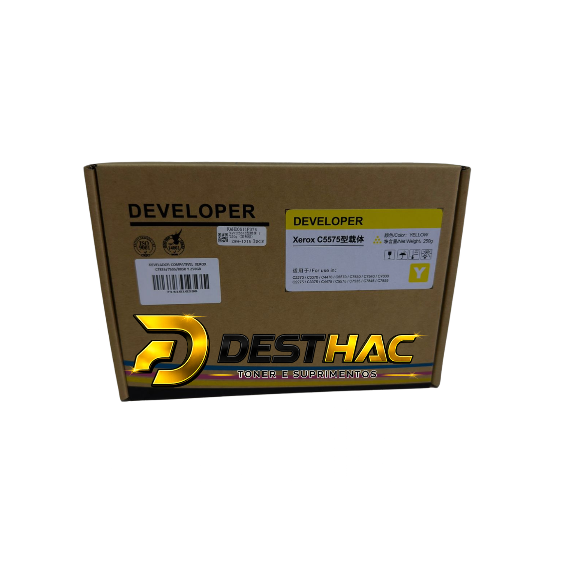 REVELADOR COMPATIVEL PARA XEROX C7835/7535/8030 YELLOW 250GR