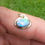 Genuine hologram opal with broad flashes of blue, red purple orange opal