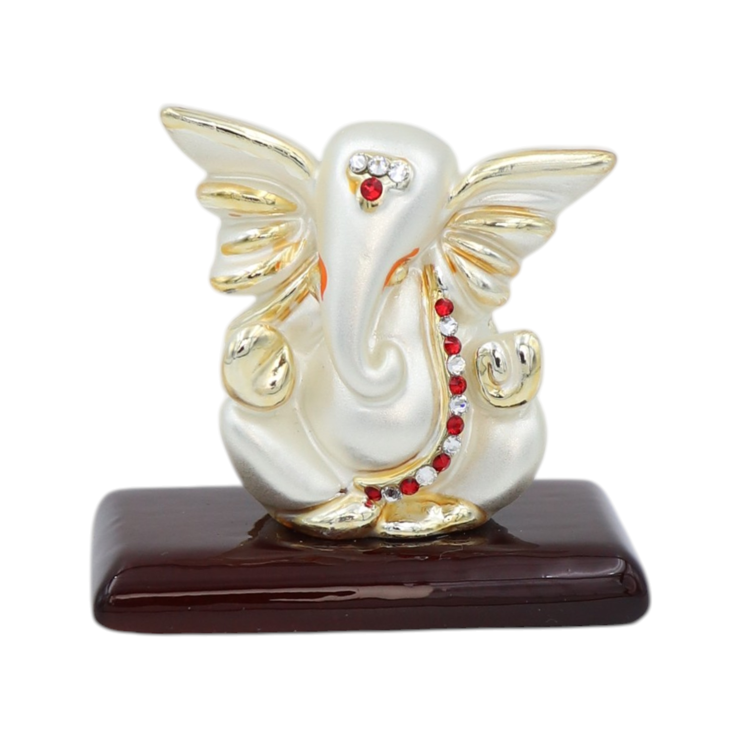 Deoksions - Swarovski Crystal Studded Ganesha For Car dashboard & Home decor