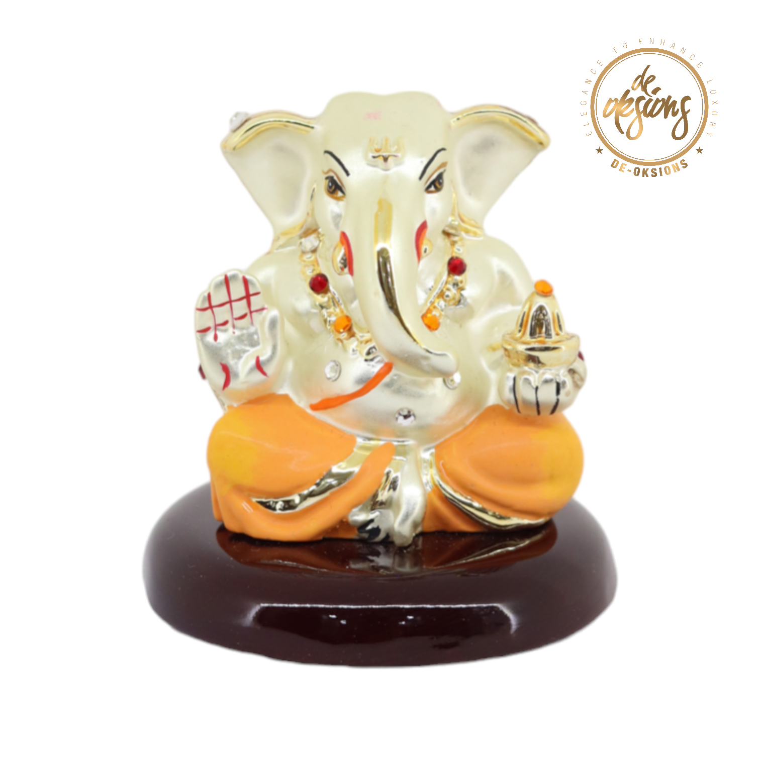 Deoksions - Swarovski Crystal Studded Ganeshji For Car dashboard & Home decor