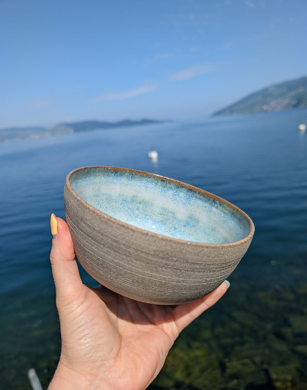 Thumbnail: Blue glaze snack bowl