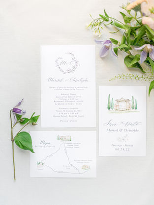 Invitación de boda acuarela