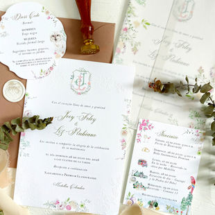 nvitación de boda en acuarela destination wedding