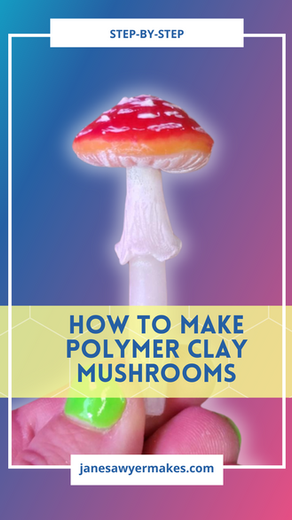 How to Make Whimsical Mushroom Magnets with Air Dry Clay