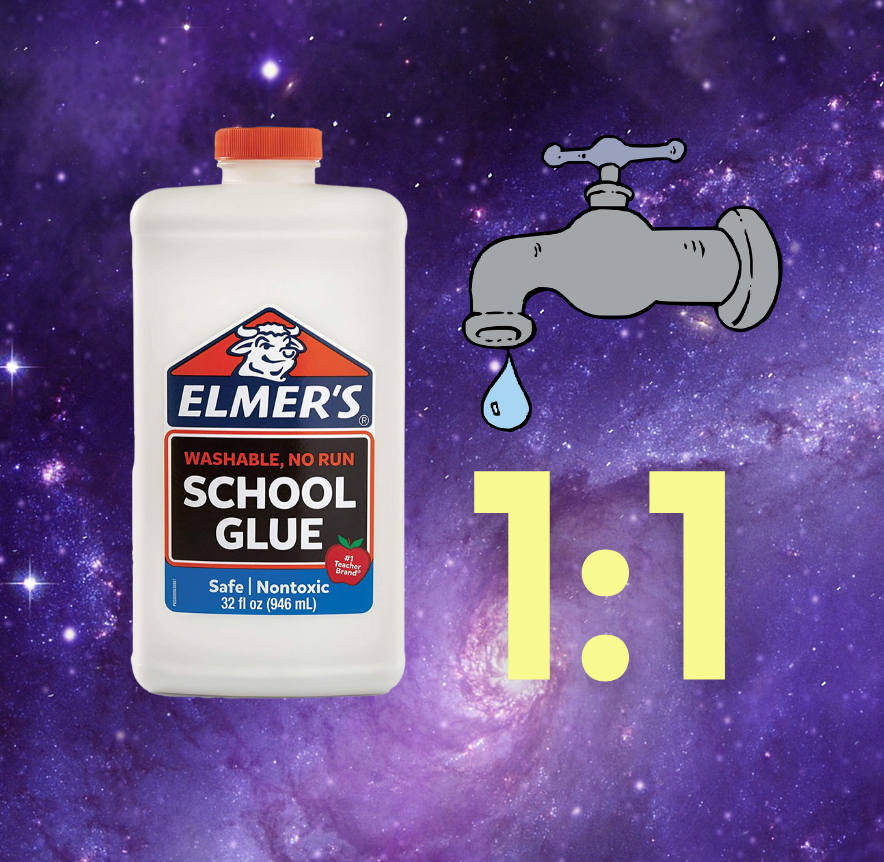 My Paper Maché recipe is 1:1 mix of white or school glue to water.