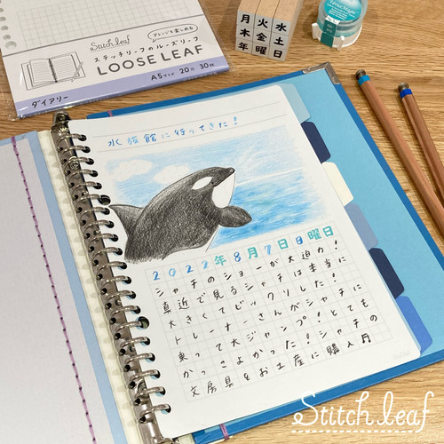 Stitch Leaf ステッチリーフA5サイズ　９点セット ステッチリーフのルーズリーフ新柄発売
