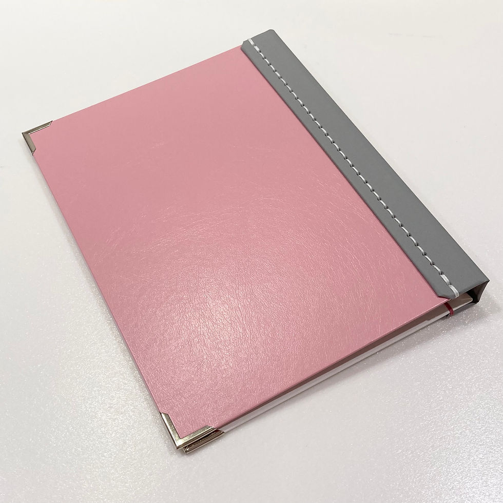 サムネイル： Ａ５サイズ　ＳＬバインダーＮＯ.２３（ｽﾉｰﾎﾜｲﾄ、ｸﾞﾚｰ、ﾋﾟﾝｸ)